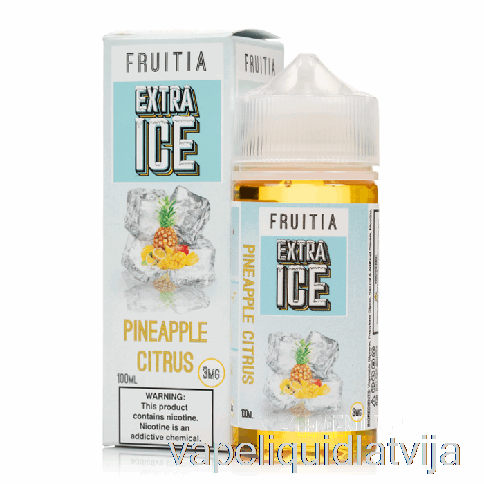 Ananāsu Citrusaugļi - Papildu Ledus - Fruitia - 100ml 0mg Vape šķidrums